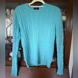 Brooks Brothers Light Blue Cashmere Sweater